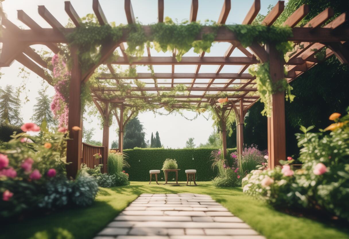 Pergola jardin