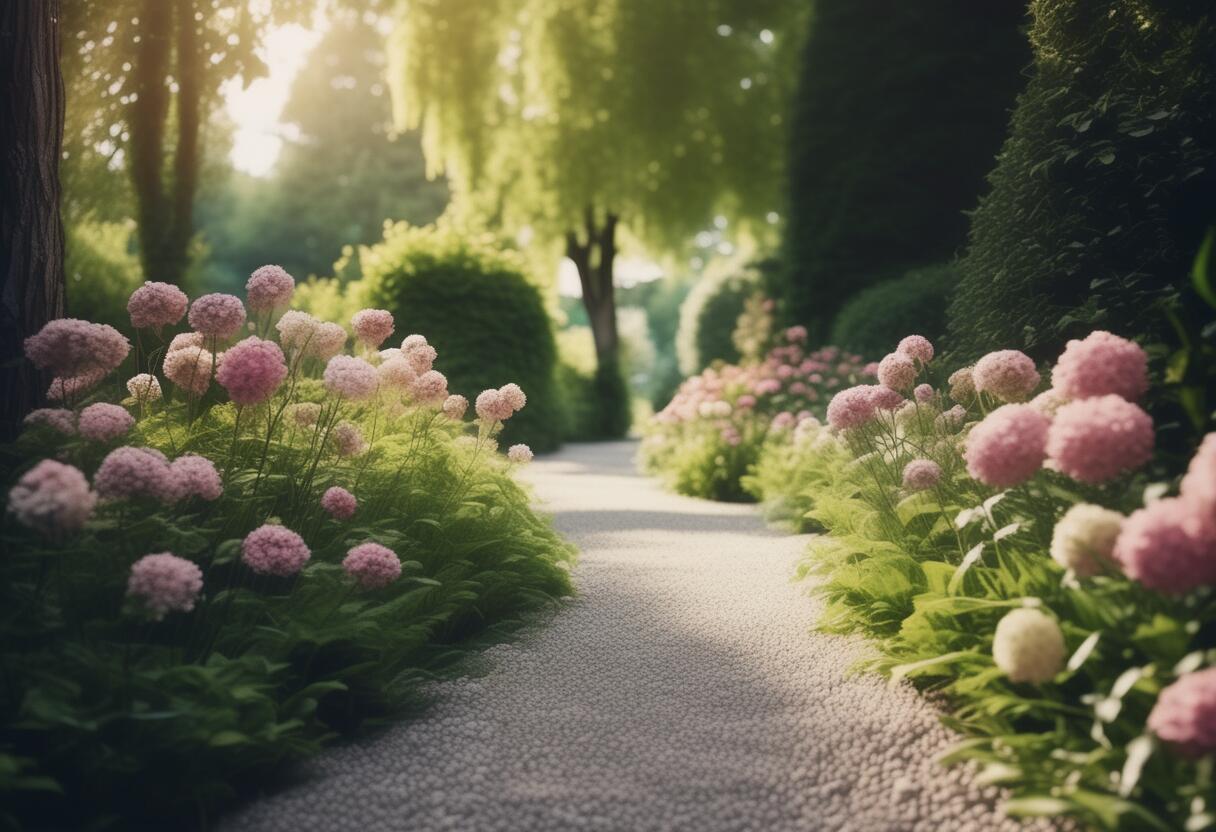 Allée gravillonnée